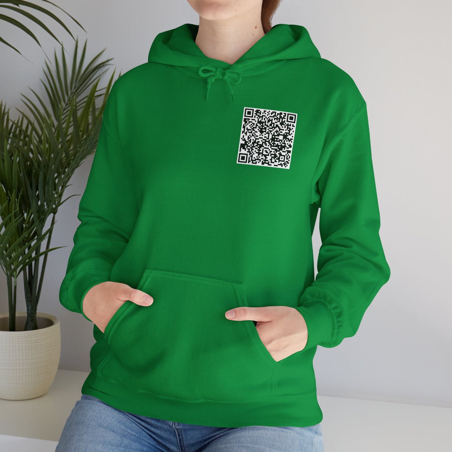 QR Code "FU" Hoodie  (QR Code On Front & Back)