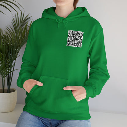 QR Code "FU" Hoodie  (QR Code On Front & Back)