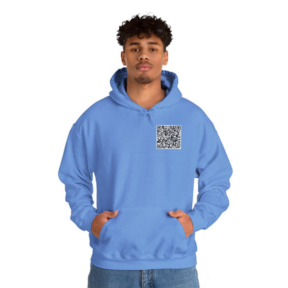 QR Code "FU" Hoodie  (QR Code On Front & Back)