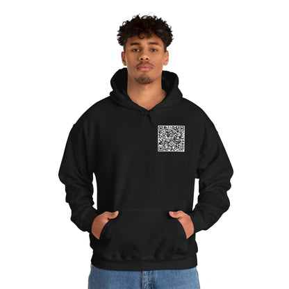 QR Code "FU" Hoodie  (QR Code On Front & Back)