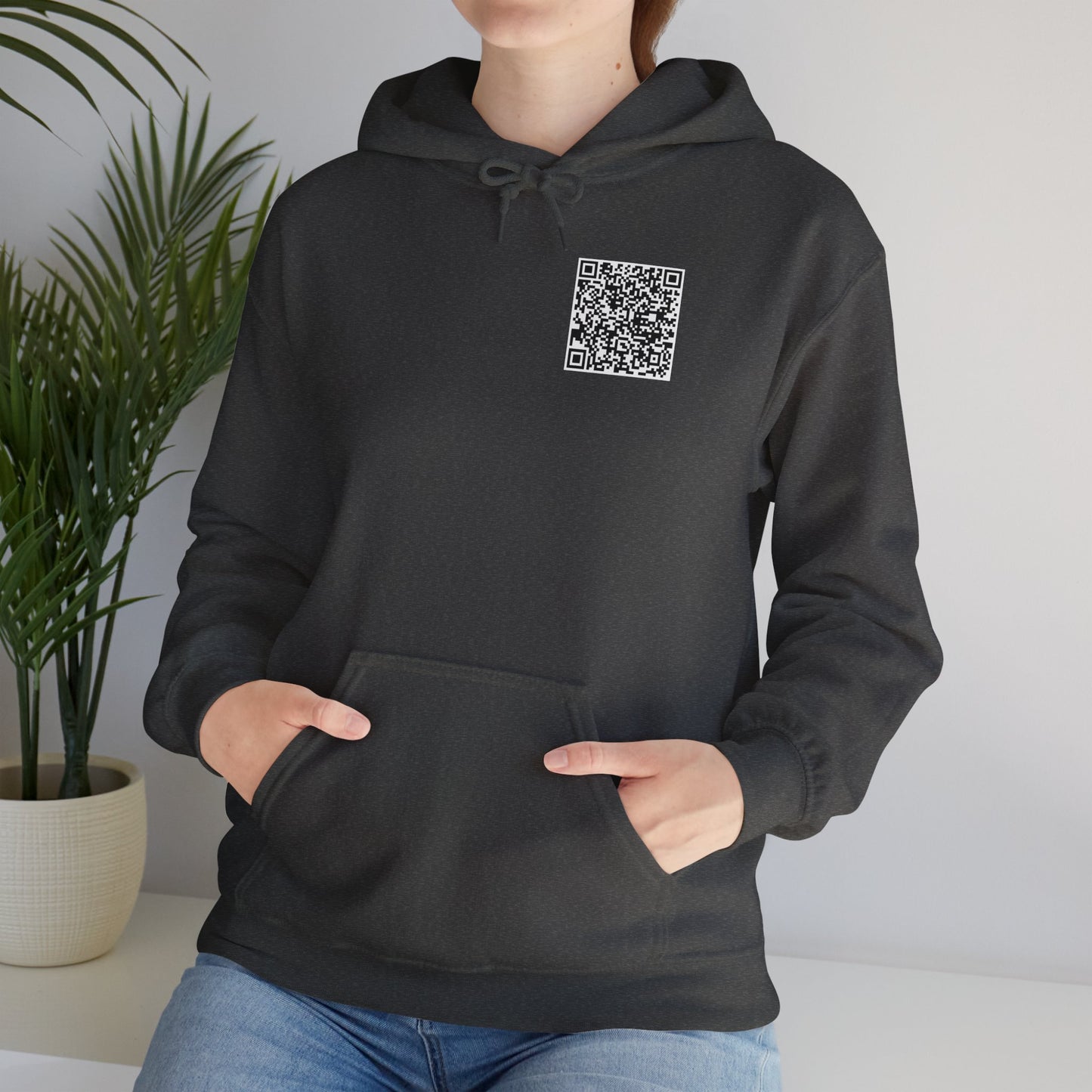 QR Code "FU" Hoodie  (QR Code On Front & Back)