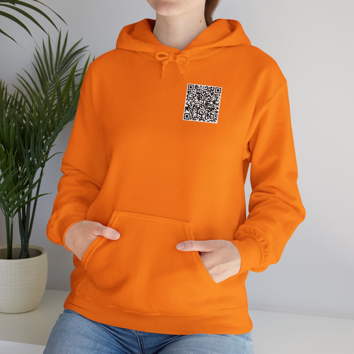 QR Code "FU" Hoodie  (QR Code On Front & Back)